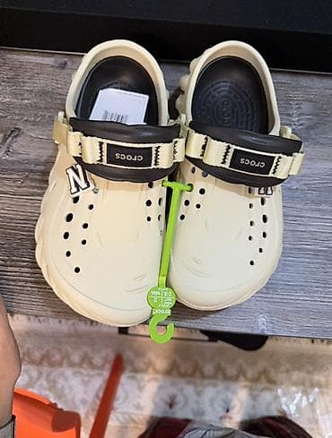 ремни с литой пряжкой: Сабо, 38, 38.5, Crocs, Новый, цвет - Бежевый, Самовывоз — 3