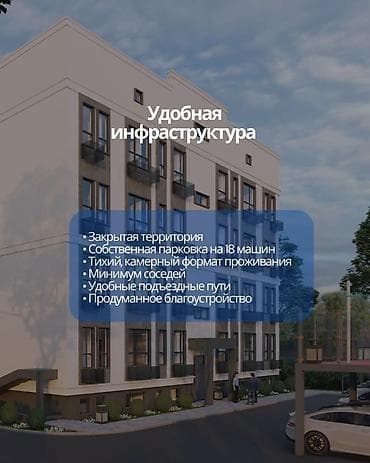2 комнаты, 34 м², Индивидуалка, Ала-Арча ж/м Индивидуалка, 4 этаж, ПСО (под самоотделку) — 3