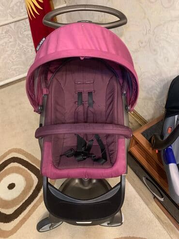 Коляска, цвет - Фиолетовый, Б/у at lalafo.kg Коляска, цвет - Фиолетовый, Б/у