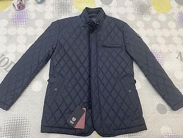 женская джинсовая одежда: Стёганая мужская куртка INTO, размер M. - Цвет: тёмно-синий (navy) - — 2