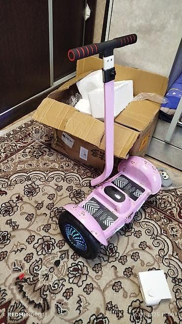 гироскутер по низкой цене: Гироскутер с ручкой (мини-самокат/сигвей) детский - Цвет — 1