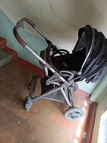 ручка от коляски: Коляска, Другой бренд, цвет - Черный, Б/у — 3