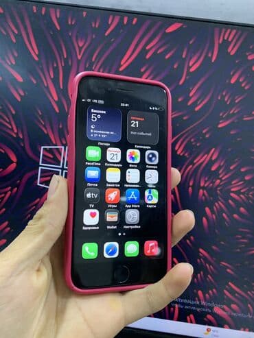 айфон се 4: IPhone SE 2022, Колдонулган, 64 ГБ, Кара, 76 % — 1