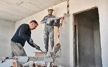 Курулуш жана оңдоо кызматтары: Шыптарды чечүү, Полдорду бузуу, Чатырларды демонтаждоо | Орнотулган шкафтарды демонтаждоо, Гипсокартон дубалы, Эски шыбакты алуу | Тактай шыптарды чечүү, Асма шыптарды чечүү, Эски тушкагаздардан тазалоо | Эски лагды демонтаждоо, Ковролинди демонтаждоо, Фанераны демонтаждоо | Жумшак чатыр, Профнастил чатыр, Шифер чатыр 6 жылдан ашык тажрыйба — 1