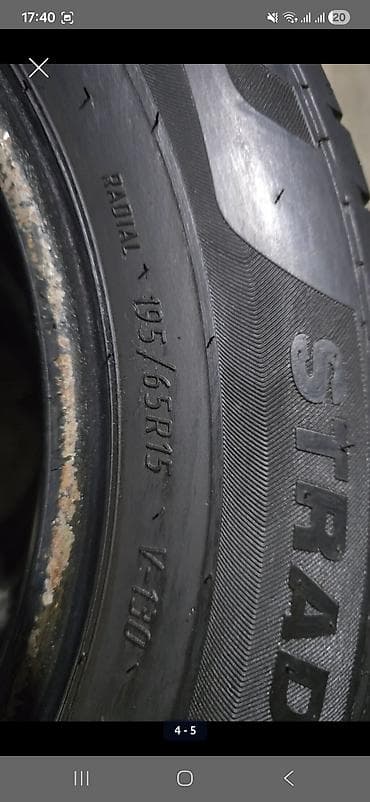 strada: Шины 195 / 65 / R 15, Лето, Б/у, Комплект, Легковые, Viatti — 5