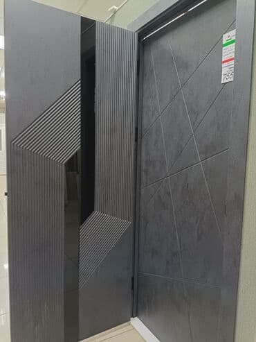 строительные магазины рядом: Ички эшик айнек менен, МДФ, Боёлгон, Россия, түсү - Ак, Күрөң, Боз, 20002200 * x 8696 см, Жаңы — 54