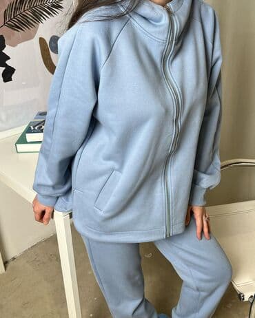 купить спортивный костюм женский недорого от производителя: Спортивный костюм, Худи, Турция, На молнии, L — 3