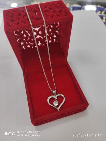 Ювелирные изделия: Смотрите какая красота 🥰🥰 Очень красивый Колье с сердечками. Серебро — 2