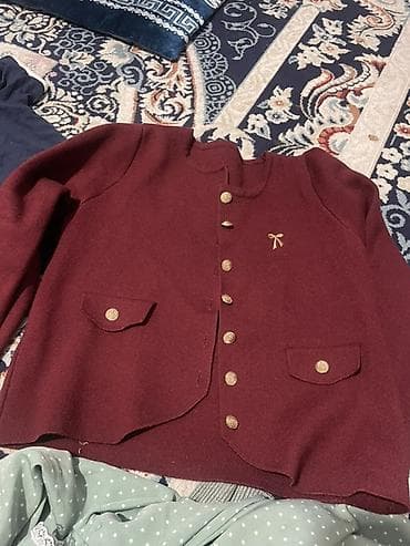pull bear: Набор женской одежды (4 предмета): 1) Вязаное платье-лапша, бежевое - — 9