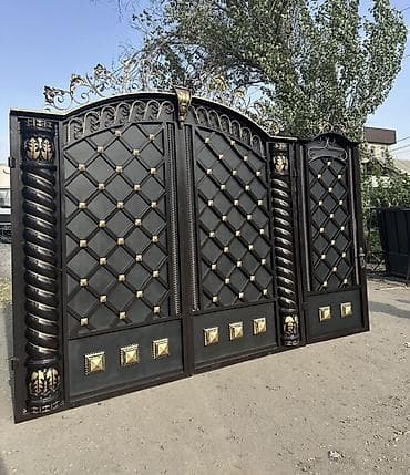 Металлические распашные ворота под заказ - Тип: уличные распашные — 9