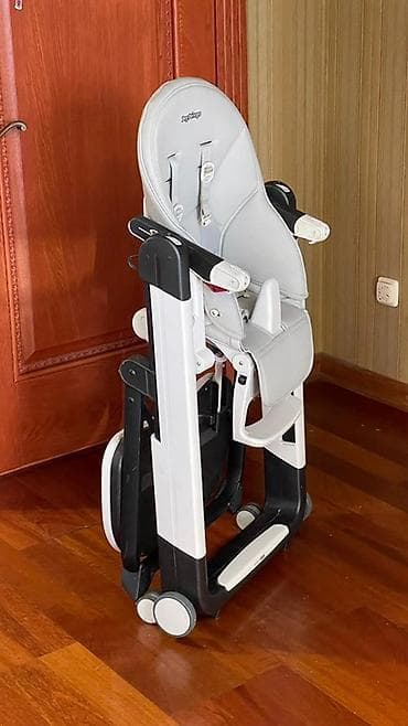 сколько стоит венский стул: Стульчик для кормления, Peg perego, Пластик, Трансформер, цвет - Серый — 4