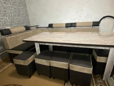 мангал для шашлыка бишкек: Кухонный мягкий уголок, Б/у, Другой материал, цвет - Бежевый — 2