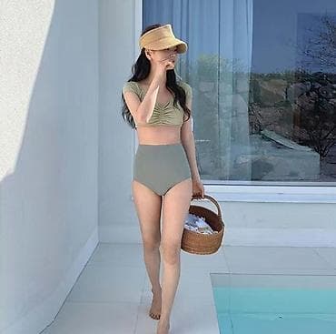 Айымдардын кийими: Женственный раздельный купальник, минималистичный дизайн в — 2