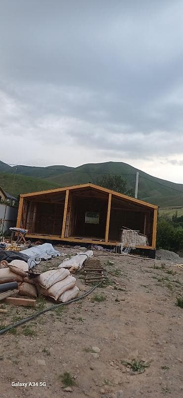 финский дом: Каркасный дом (стройка под ключ по этапам) - Основание: столбчатые — 6