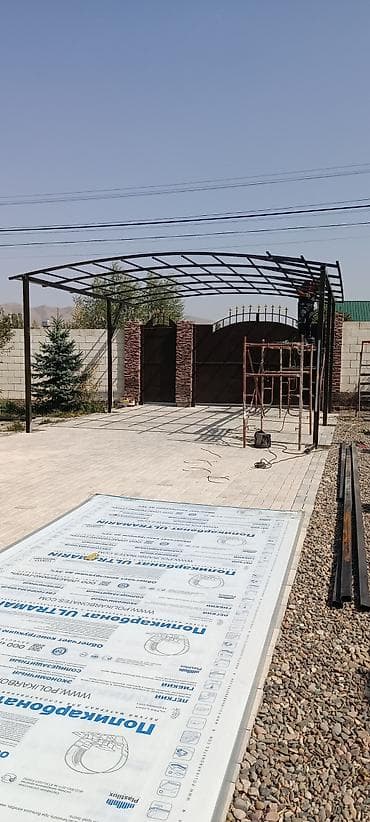 ящик фанера: Навес, Другая форма, Металл, Другой материал, Установка — 9