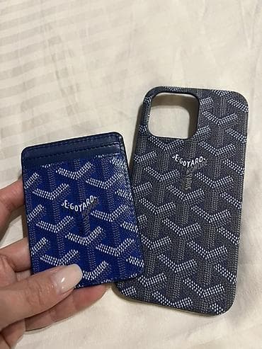 Техника и электроника: Стильный чехол-кошелек для iPhone с отделением для карт Goyard — 9