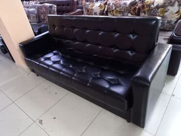 диван черный: Раскладной диван, Новый — 2