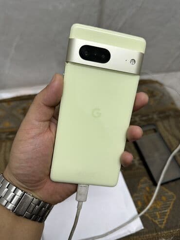 мобильные телефоны ми новые без бу: Google Pixel 7, Б/у, 128 ГБ, цвет - Зеленый, 1 SIM, eSIM — 1