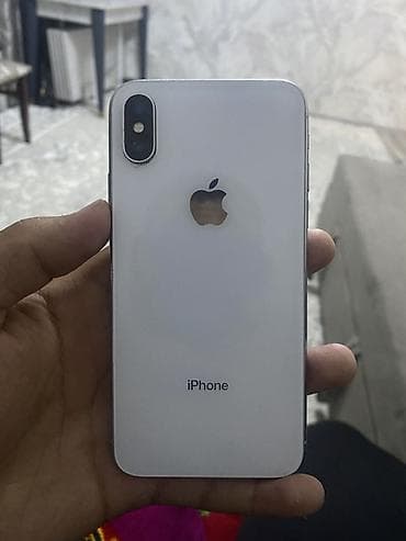 интерактив: IPhone X, Б/у, 256 ГБ, Серебристый, 100 % — 2