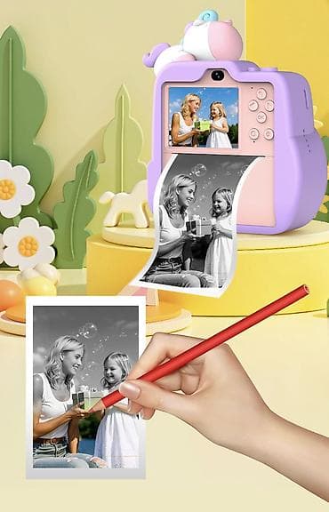 фотоапарат моментальной печати: Детская цифровая камера с моментальной печатью Основные возможности — 1