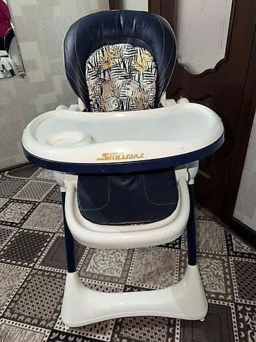 Стульчики для кормления: Детский стульчик для кормления Skillmax - Комфортное мягкое сиденье с — 4