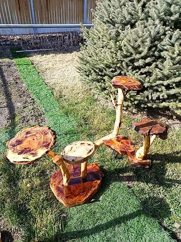 деревянные подставки для цветов: Полка, этажерка для цветов, Дерево — 4