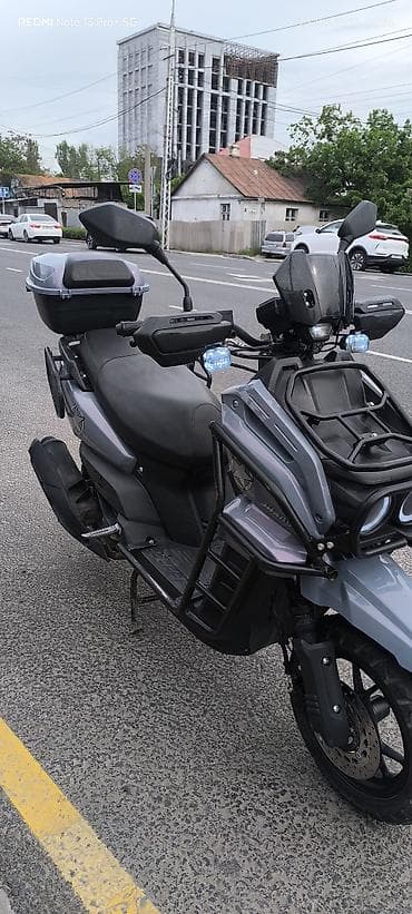 зарядное устройство для скутера: Скутер JiLang (туринговый/adv-стиль), серо‑чёрный.(хамелеон) СРОЧНО! — 5