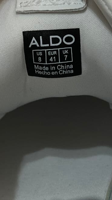 фирменная обувь из италии: Мужские кроссовки, 41, Aldo, Б/у, цвет - Белый, Самовывоз — 3