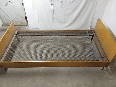 sofa bed: Односпальная кровать в отличном состоянии с металлическим сетчатым — 2