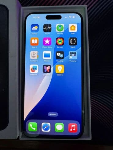 купить детские смарт часы: IPhone 15 Pro Max, Колдонулган, 256 ГБ, Кара, Кабель, 93 % — 4