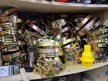 Хомуты усиленные для шлангов и воздуховодов - Тип: стальные at lalafo.kg Хомуты усиленные для шлангов и воздуховодов - Тип: стальные