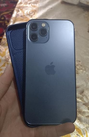 аудио касета: IPhone 12 Pro, Б/у, 128 ГБ, Pacific Blue, Чехол, 65 % — 1