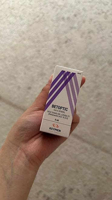 Көз айнектер: BETOPTIC — стерильные глазные капли, раствор (Betaksolol HCl 0,5%) — 2