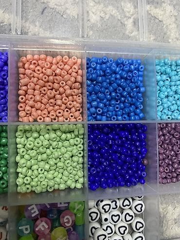 биндеры 15 листов для дома: Набор бусин для творчества в органайзере - Прозрачный контейнер с — 4