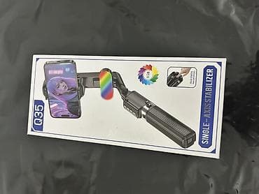 alliance kg: Одноосевой стабилизатор для смартфона Q35 (Aluminum) с подсветкой RGB — 1
