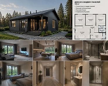 Дома из сэндвич-панелей под ключ 🏡 ✅ Дом под ключ по индивидуальному — 2