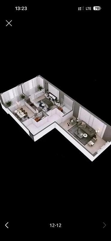 2 bedroom: 2 комнаты, 76 м², Церковь 108 серия, 1 этаж, ПСО (под самоотделку) — 5