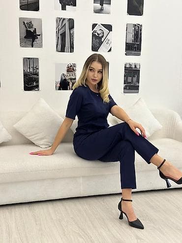 форма одежды: Женский комплект для работы и повседневной носки: блуза + брюки. - — 3