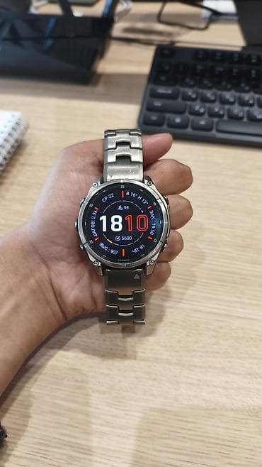 часы fenix 7x: Garmin Fenix 8 Titanium Sapphire AMOLED, диаметр 47 мм. - Корпус из — 2