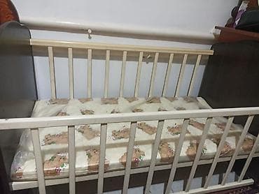 Детская гарнитура, Б/у, Для девочки, Для мальчика, Дерево, цвет - Бежевый, Самовывоз