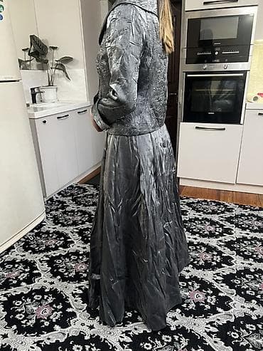 овчин: 1) Тёплый стёганый халат-кимоно: чапан - Материал: плотное стёганое — 8