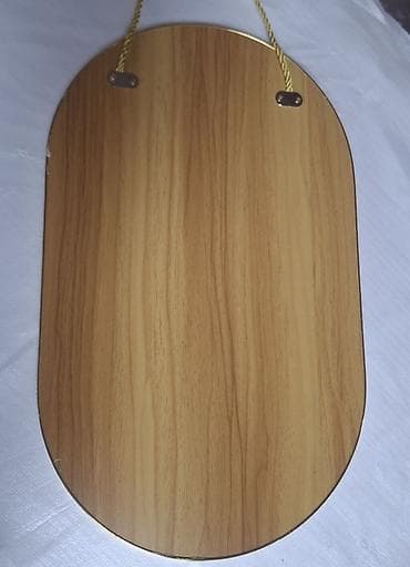 Декор жана интерьер: Круглое настенное зеркало на подвесе цвета. золотистый - Диаметр — 5