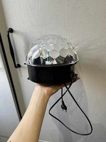 лампа прожектор: Светодиодный диско‑шар (RGB) с купольной линзой - Эффект: вращающийся — 1