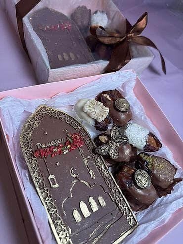 ящик мандаринов: Подарочный набор «Рамадан» - Авторский бокс в прозрачной коробке с — 2