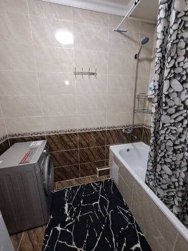 суточные квартира ош: 1 комната, Душевая кабина, Постельное белье, Кондиционер — 3