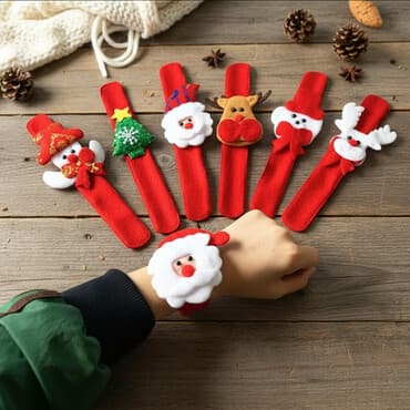 набор инструментов для работы с кожей: Новогодние аксессуары в красно‑белой гамме: - Накладные — 1