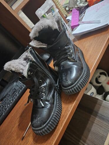 детская обувь на девочку зима: Детские зимние ботинки для девочек, покупали в Лионе - Цвет: черный - — 1