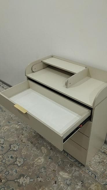 деревянные вешалки: Детский комод, С пеленальным столиком, цвет - Бежевый — 3