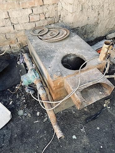 мангал продажа: Твердотопливная печь-буржуйка с варочной поверхностью и водяным — 2