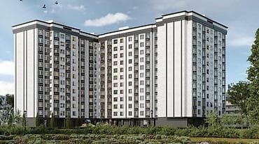Квартиры: 3 комнаты, 97 м², Пишпек Элитка, 9 этаж, ПСО (под самоотделку) — 4